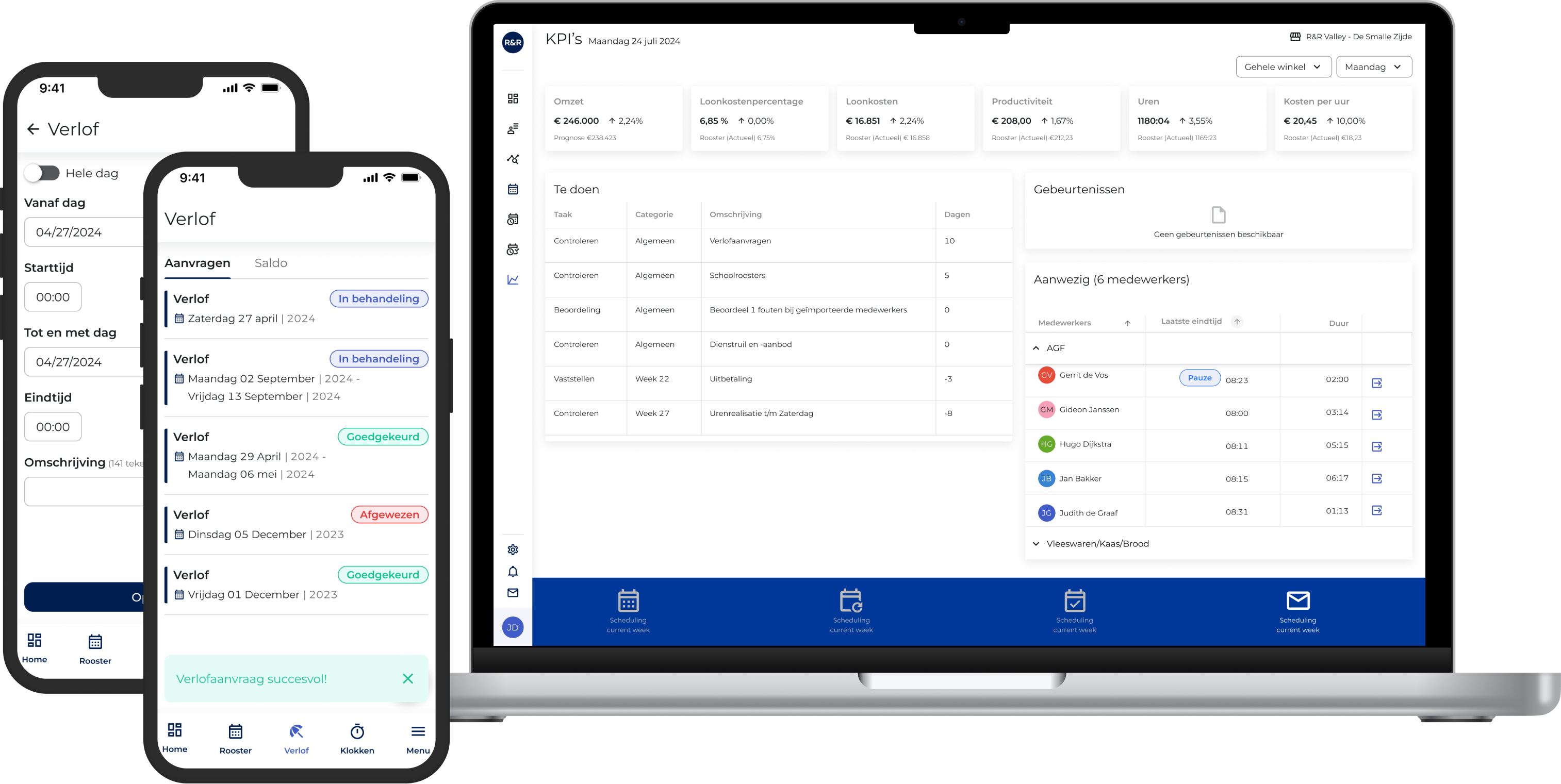 Verlofaanvragen R&R WFM